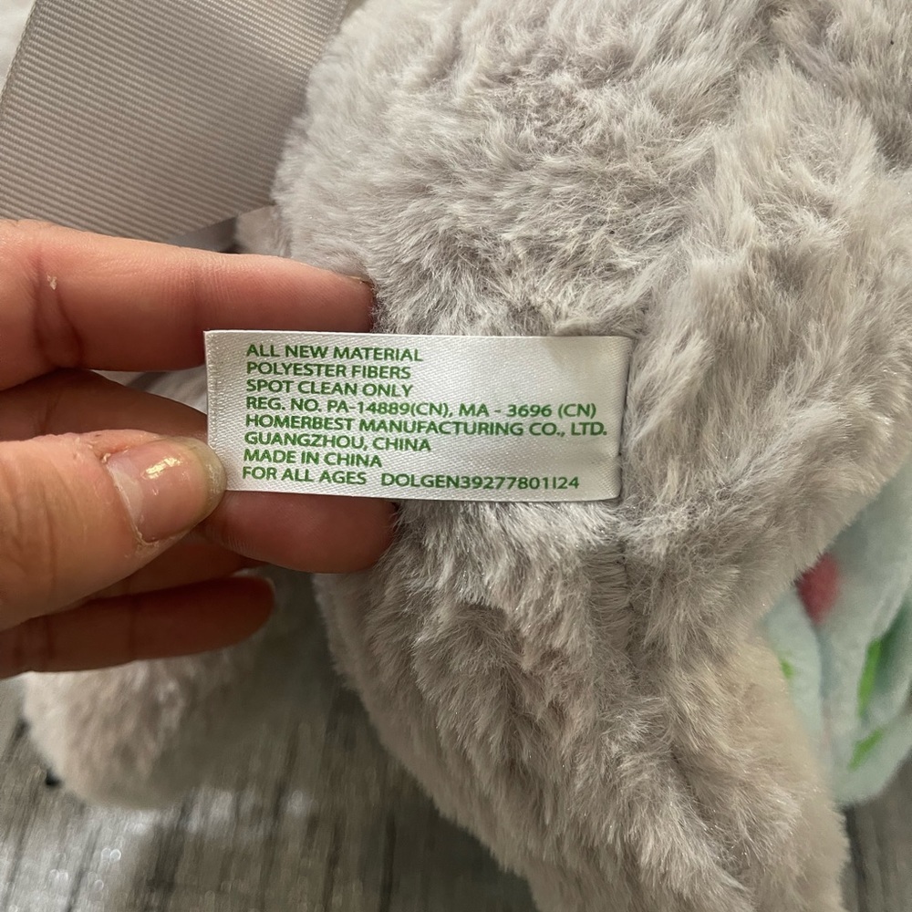 NWOT Koala Plush Toy with Blanket - Gray and Green - Picture 5 of 6